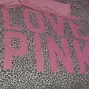 Victoria's secret pink comforter